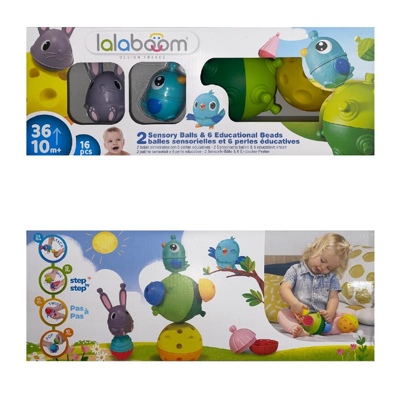 Lalaboom 36 Piece Baby Toddler Beads – Montessori