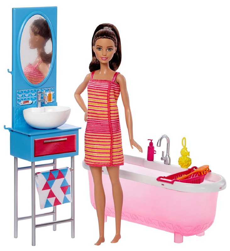 barbie with bathtub