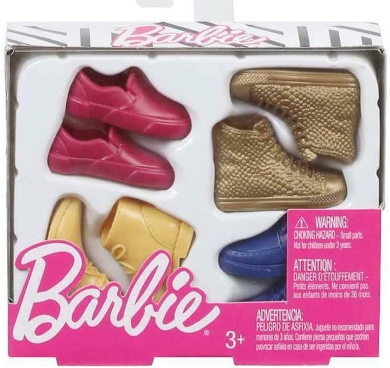 3 paires de chaussures barbie