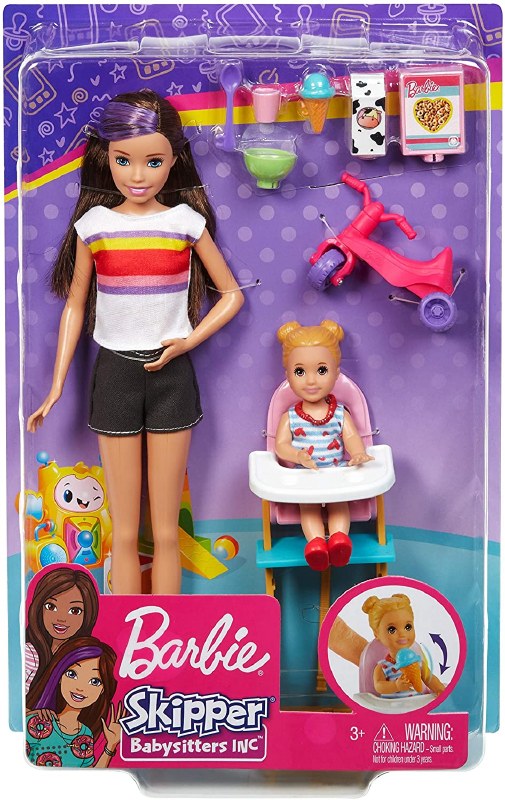 Succes geïrriteerd raken Seizoen BARBIE SKIPPER BABYSITTER BEDTIME SET - MARCO'S EMPORIUM