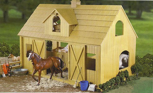 Breyer wood horse barn cheap large traditional