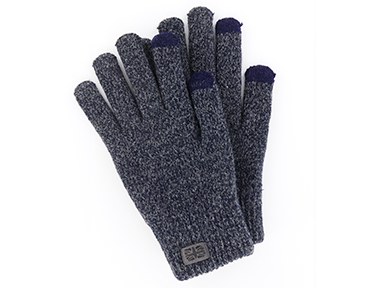 mens navy gloves