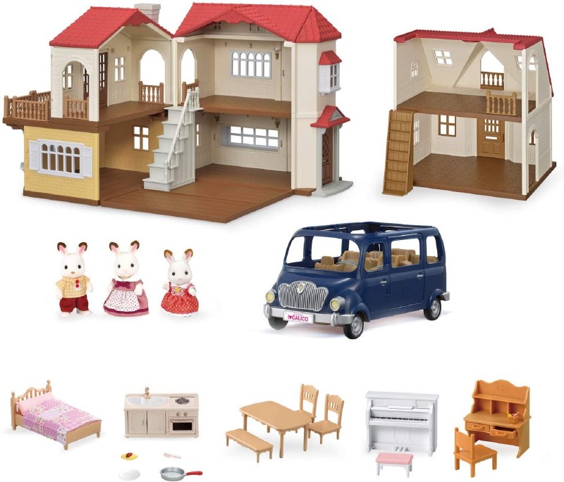 Calico Critters - Piano and Desk Set