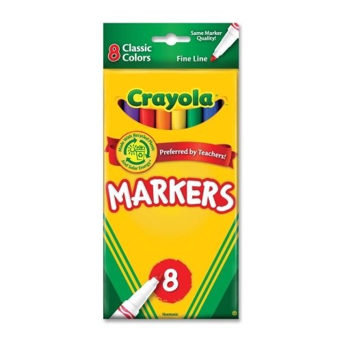 CRAYOLA 8ct CLASSIC MARKERS - MARCO'S EMPORIUM