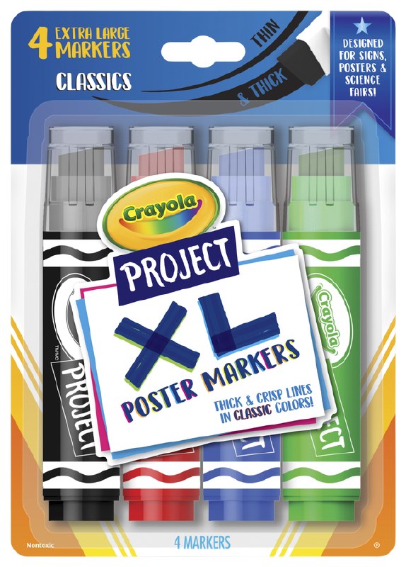 CRAYOLA XL PROJECT MARKERS CLASSIC - MARCO'S EMPORIUM