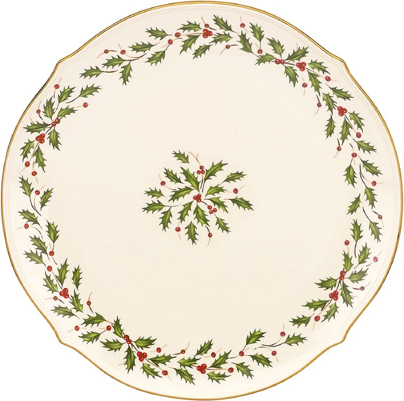 LENOX HOLIDAY ROUND SERVING PLATTER MARCO'S EMPORIUM