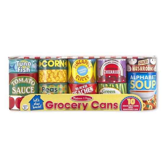 Melissa Doug Wood Grocery Cans Marco S Emporium