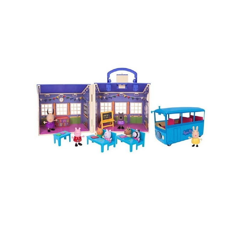 peppa pig back to school playset with bus