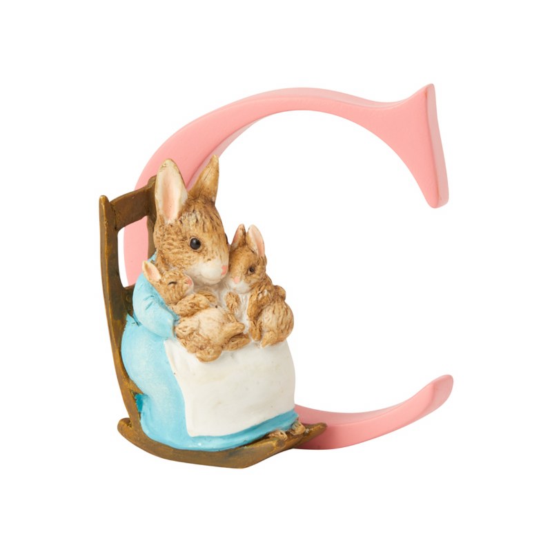 PETER RABBIT LETTER C MRS. RABBIT & BABY - MARCO'S EMPORIUM