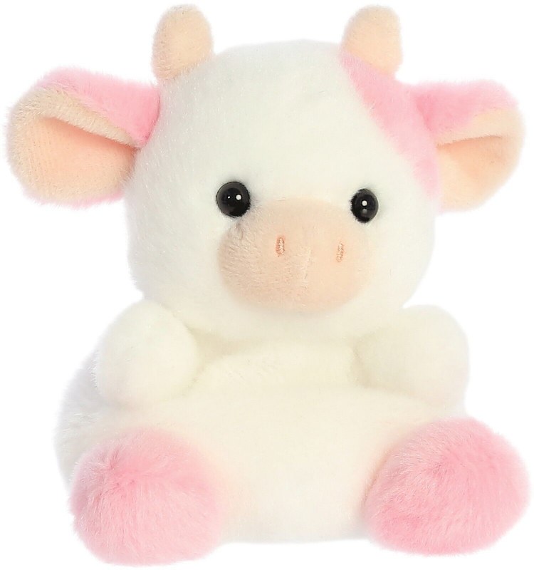 Peluche Palm Pals Aurora – Fresa Strawberry Milk – Morbido E Tascabile 12,7 Cm – Rosa – Collezionabile