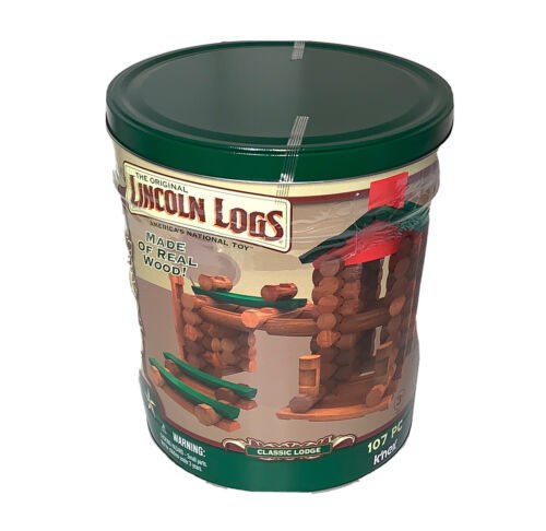LINCOLN LOGS TIN 107PC CLASSIC LODGE MARCO'S EMPORIUM