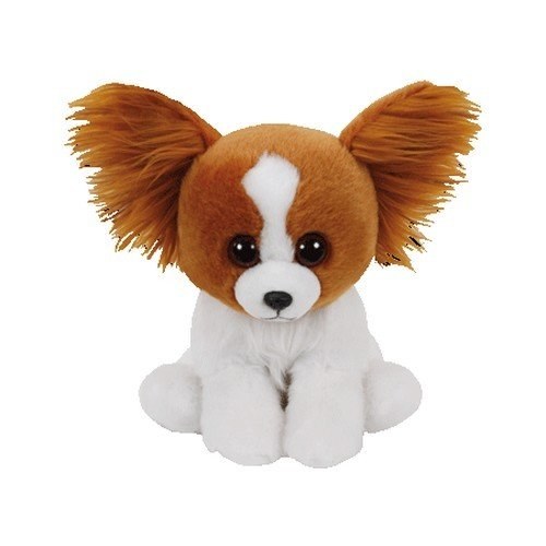 white dog beanie baby