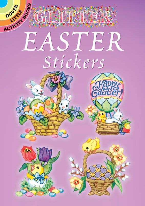 DOVER STICKER BOOK GLITTER EASTER - MARCO'S EMPORIUM