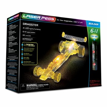 LASER PEGS 6 IN 1 DRAGSTER