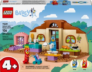 LEGO BLUEY #11221 SCHOOL W/RUSTY/BLUEY