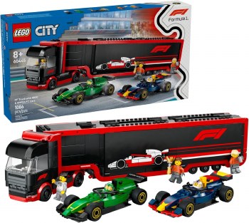 LEGO CITY #60445 F1 TRUCK W/RB20 &amp;AMR24