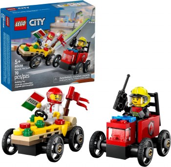 LEGO CITY #60458 PIZZA VS FIRE TRUCK
