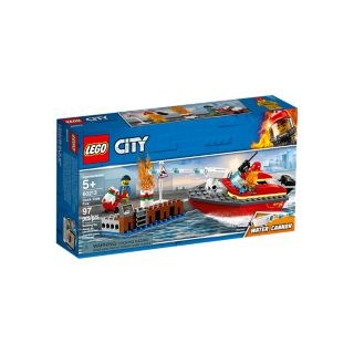 lego city dock side fire