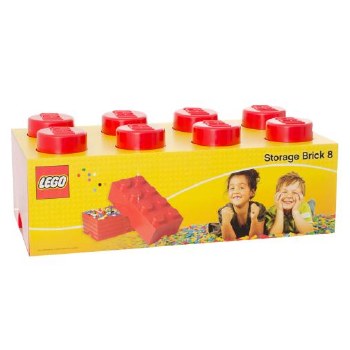 LEGO STORAGE BRICK 8 RED
