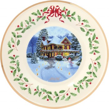 LENOX 2026 HOLIDAY PLATE VICTORIAN HOUSE