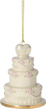 LENOX 2026 ORNAMENT WEDDING CAKE