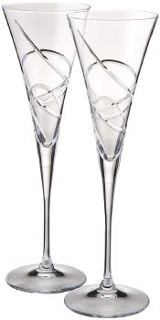 LENOX ADORN TOASTING FLUTES SET/2