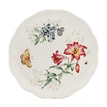 LENOX BUTTERFLY DINNER PLATE FRITILLARY