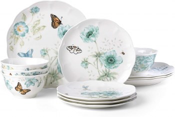 LENOX BUTTERFLY MDW 12pc TURQUOISE SET