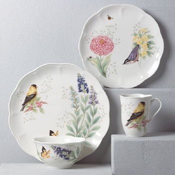 LENOX BUTTERFLY MDW 4PC SET GOLDFINCH