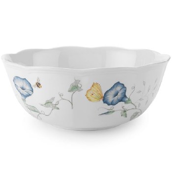 LENOX BUTTERFLY MEADOW SERVING BOWL 9&quot;