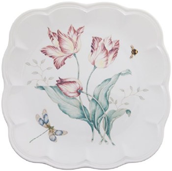 LENOX BUTTERFLY MEADOW SQ ACCENT PLATE