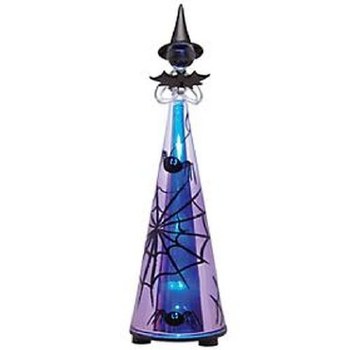 LENOX ETERNAL HALLOW GLASS LIGHTED WITCH