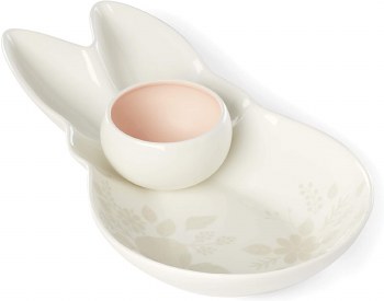 LENOX FLORAL BUNNY CHIP AND DIP