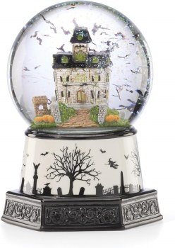LENOX HAUNTED VILLAGE LIT WATERGLOBE