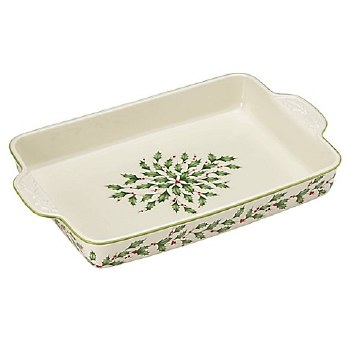 LENOX HOLIDAY 13" RECTANGULAR BAKER