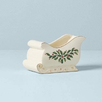 LENOX HOLIDAY SLEIGH CANDY DISH