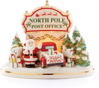 LENOX HOLIDAY POST OFFICE CENTERPIECE