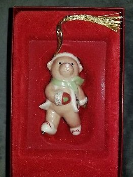 LENOX ORNAMENT SKATETIME BEAR