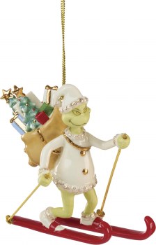 LENOX ORNAMENT GRINCH ON SKIS