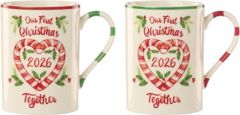 LENOX OUR FIRST XMAS MUG SET