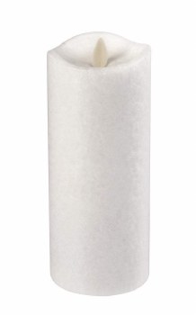 LUXURYLITE LED WHITE PILLAR  3&quot; x 8&quot;