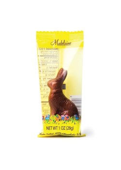 MADELAINE 1oz SOLID MILK CHOC BUNNY