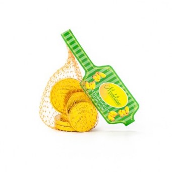 MADELAINE 1oz GOLD MILK  CHOCOLATE COINS