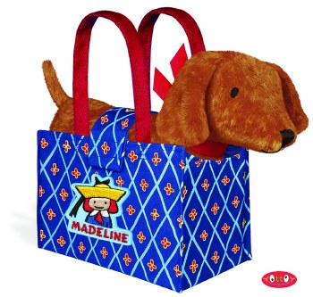 MADELINE GENEVIEVE DOG IN TOTE BAG 9"