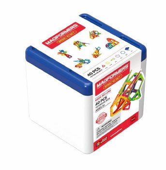 MAGFORMERS BASIC SET LINE 40PC RAINBOW