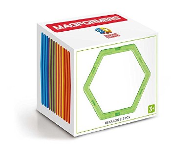 MAGFORMERS HEXAGON (12 PIECE) RAINBOW