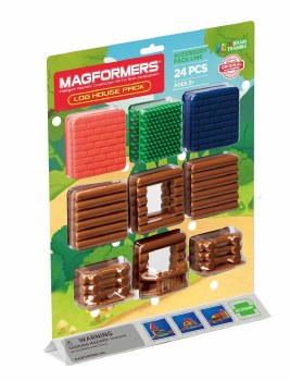 MAGFORMERS LOG HOUSE PACK 24PC