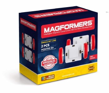 MAGFORMERS SINGLE SET LINE WHEELS RED