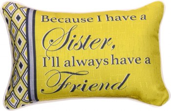 MANUAL PILLOW BECAUSE I HAVE A SISTER
