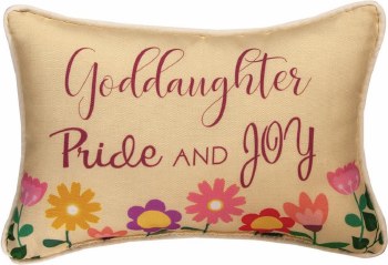MANUAL PILLOW GODDAUGHTER PRIDE &amp; JOY